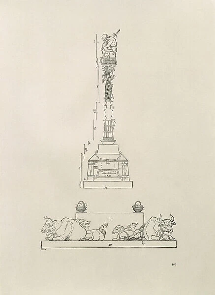 Monument commemorating the Victory over the Peasants, from the