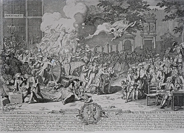 A Monument dedicated to Posterity, 1720 (engraving) (b  /  w photo)