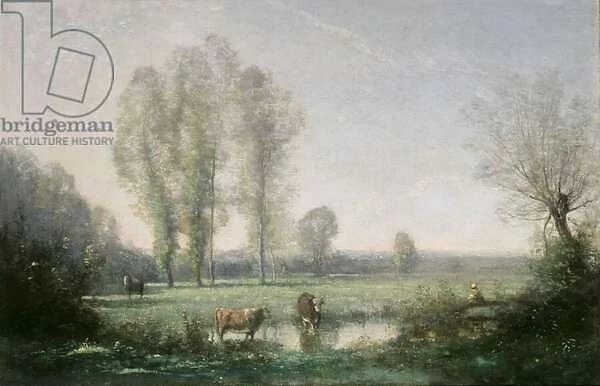 Morning mist, 1860 (oil on canvas)