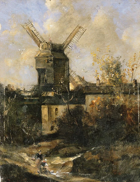 The Moulin de la Galette, Montmartre, 1861 (oil on canvas)