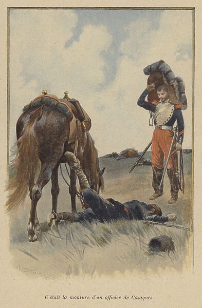 It was the mount of a Cossack officer (colour litho)