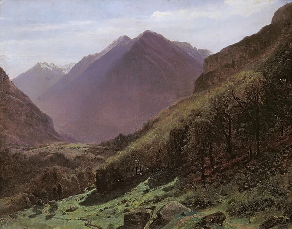 Mountain Study, c. 1840-43 (oil on panel)