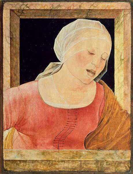 A Mourning Woman (tempera and oil on panel)