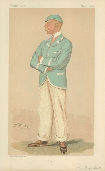 Mr Charles Thurston Fogg-Elliot (colour litho)