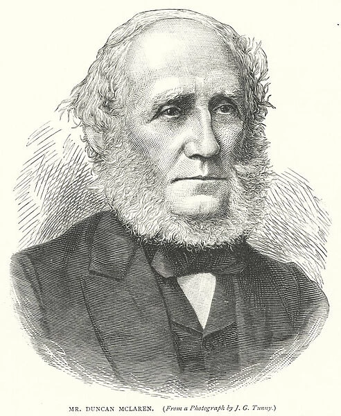 Mr Duncan McLaren (engraving)