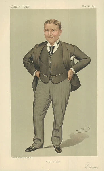 Mr Harry Lawson Webster Lawson (colour litho)