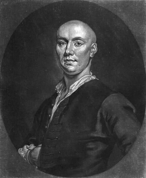 Mr John Broughton, engraved by J. Faber the Younger (c. 1695-1756), 1757 (litho)
