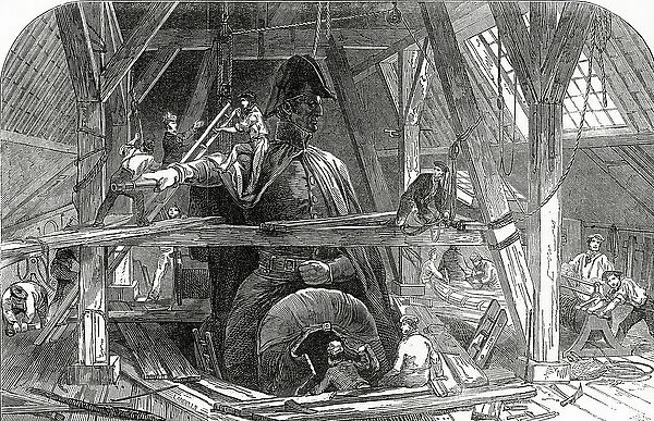 Mr Wyatts Foundry, published in The Illustrated London News, 11th July 1846