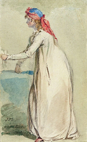 Mrs Morlands Portrait, c. 1800-04 (w  /  c over pencil on paper)