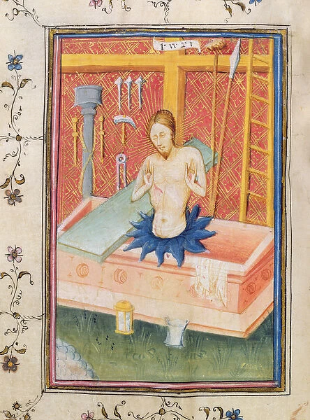 Ms 24 f. 8 v. Christ with the Instruments of the Passion
