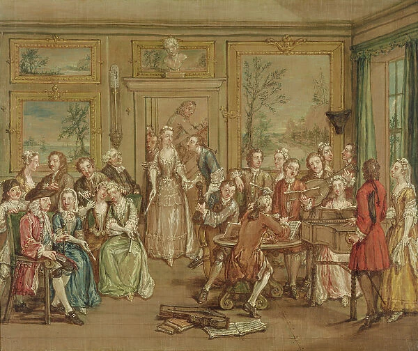 Musical Conversation, c. 1760 (oil on canvas)