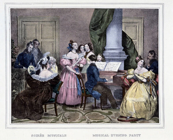Musical evening around the pianoforte - in 'Les heures de la Parisienne'