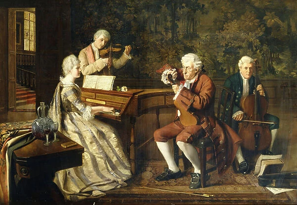 The Musicians, 1884 (oil on canvas)
