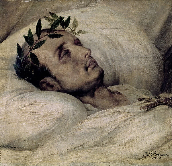 Napoleon I (1769-1821) on his Deathbed, 1825 (oil on canvas)