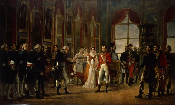 Napoleon receiving the senators and declaring himself emperor, 18th May 1804 (oil
