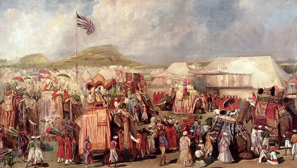 Native Princes Arriving in Camp for the Imperial Assemblage at Delhi, 1877
