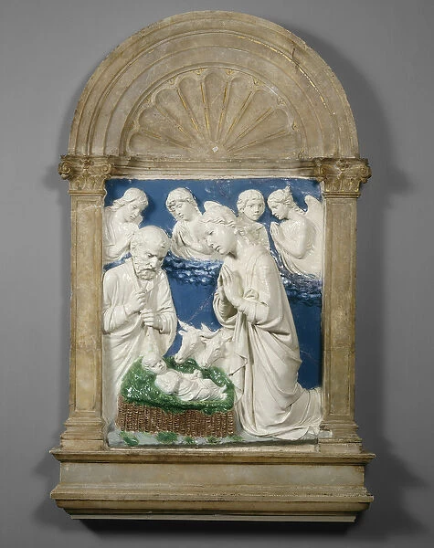 The Nativity, c. 1460 (glazed terracotta)
