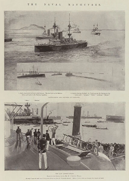 The Naval Manoeuvres (litho)