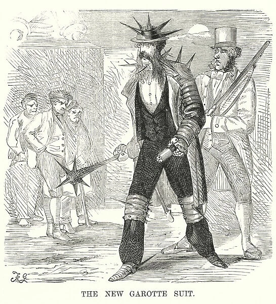The new garotte suit (engraving)