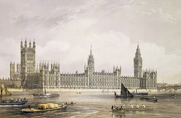 The New Houses of Parliament, engraved by Thomas Picken (fl. 1838-d. 1870) pub