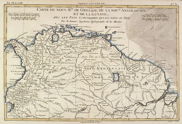 The New Kingdoms of Grenada, New Andalucia and Guyana, from Atlas de Toutes