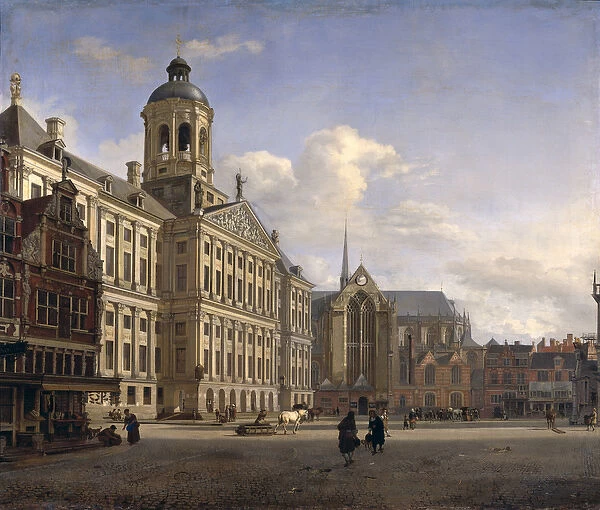 The New Town Hall, Amsterdam, 1668 (oil on canvas)