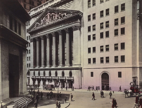 New York: J P Morgan and Co; New York Stock Exchange (photo)