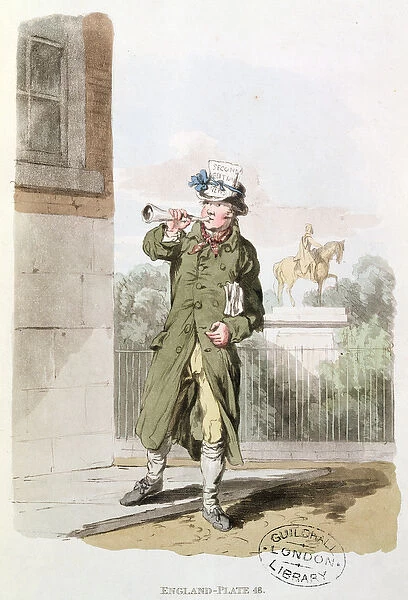The Newsman from Costume of Great Britain (print)