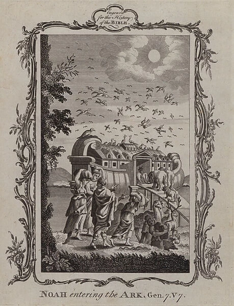 Noah entering the Ark (engraving)