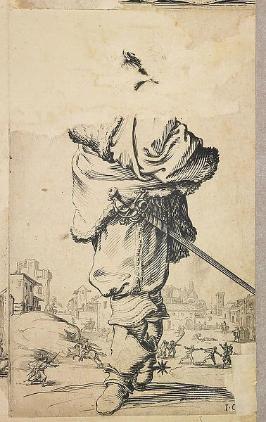 Nobleman with Fur Breastplate, from 'La Noblesse de Lorraine'(verso), c