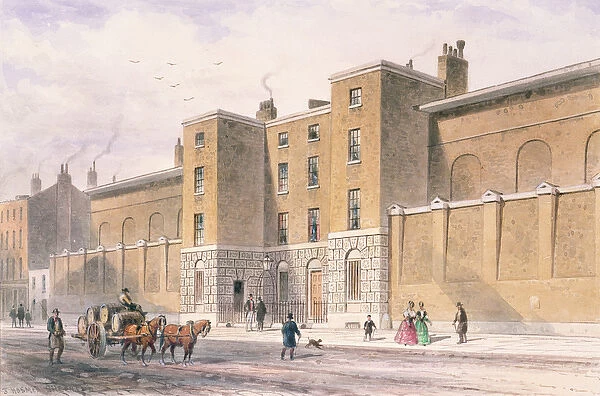 North front to St. Jamess Palace, c. 1850 (colour litho)
