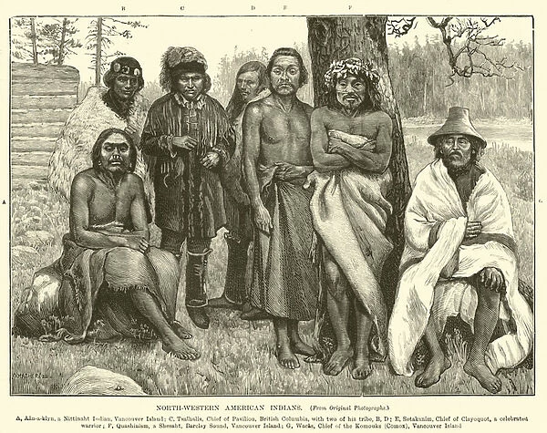 North-western American Indians (engraving)