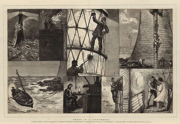 Notes in a Lighthouse (engraving)
