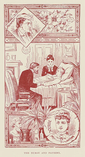 The Nurse and Patient (litho)