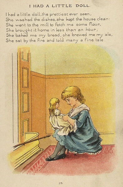 Nursery rhyme: I Had A Little Doll (chromolitho)