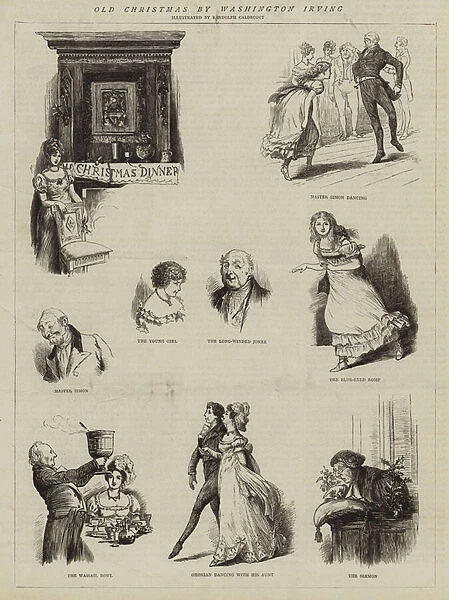 Old Christmas by Washington Irving (engraving)