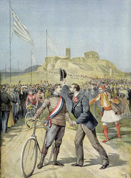 The Olympic Games in Athens, from Le Petit Journal, 26th April 1896 (coloured