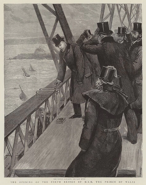 The Opening of the Forth Bridge by HRH the Prince of Wales (engraving)