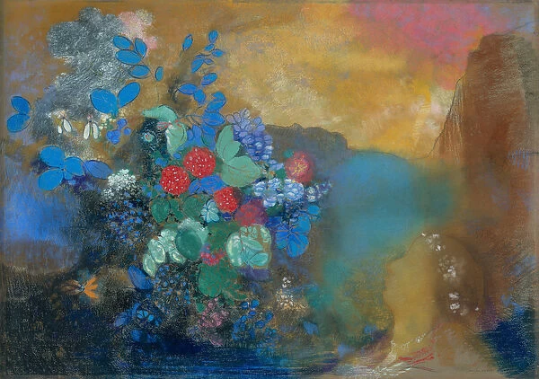 Ophelia among the Flowers, c. 1905-8 (pastel on paper)