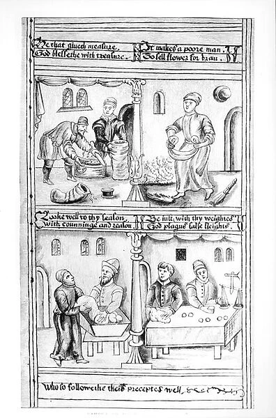 Ordinance of the Bakers of York, 1595-96 (vellum) (b&w photo)