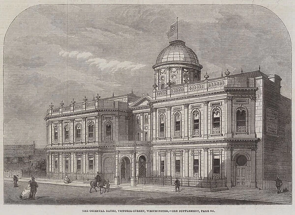 The Oriental Baths, Victoria-Street, Westminster (engraving)