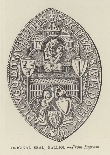 Original Seal, Balliol (engraving)