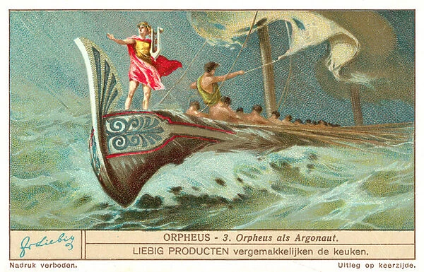 Orpheus as one of the Argonauts (chromolitho)