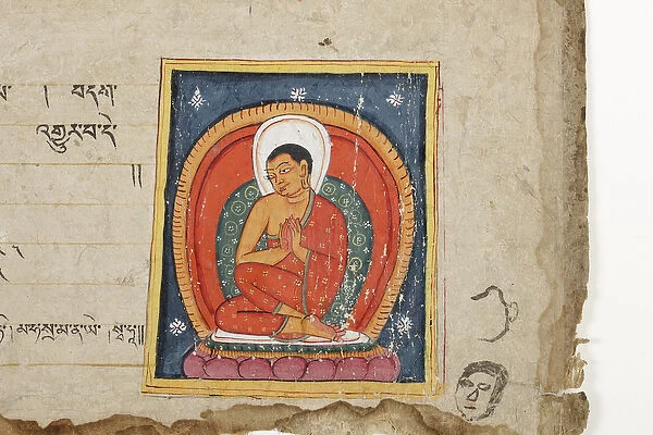Page from a Buddhist manuscript, possibly from the Mahashitalanika, c