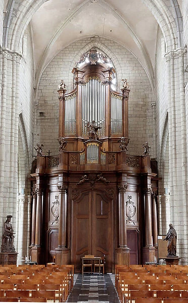 Parish church (Onze-Lieve-Vrouw-Lombeek, Onze-Lieve-Vrouwkerk). The organ. 1753 (photo)