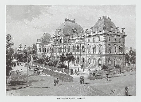 Parliament House, Brisbane (engraving)