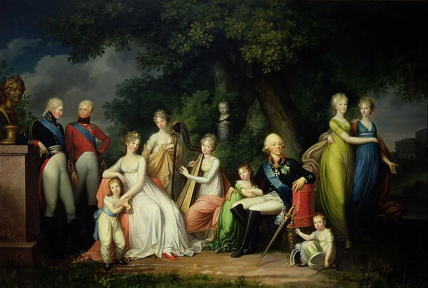 Paul I (1754-1801), Maria Feodorovna (1759-1828) and their Children, c