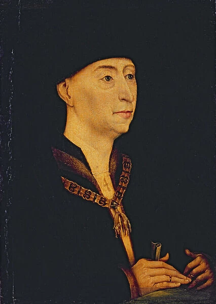 Philip the Good (1396-1467) Duke of Burgundy (1419-67) (oil on panel)