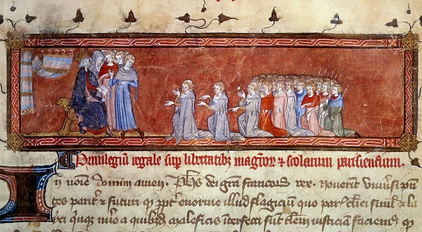Philippe Auguste (1165 - 1223) handed over the first privilege, 1215