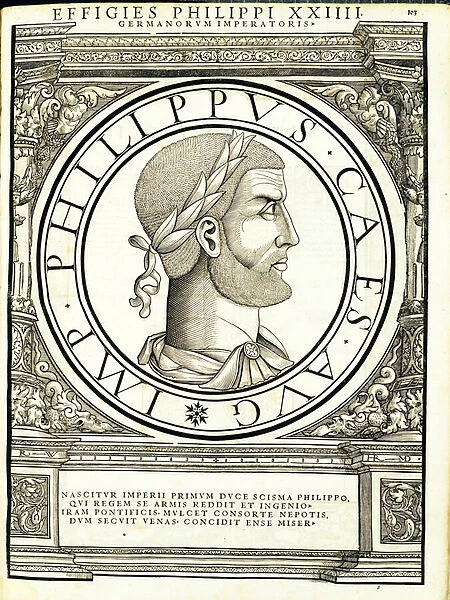 Philippus, illustration from Imperatorum romanorum omnium orientalium et